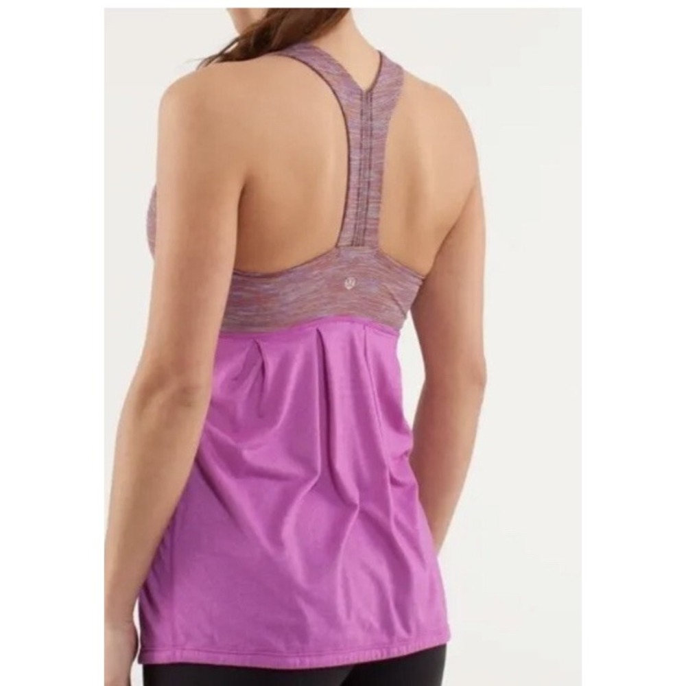 New Lululemon Power Dance Tank Pink Yoga Run Gym Activewear Athletic bra  6